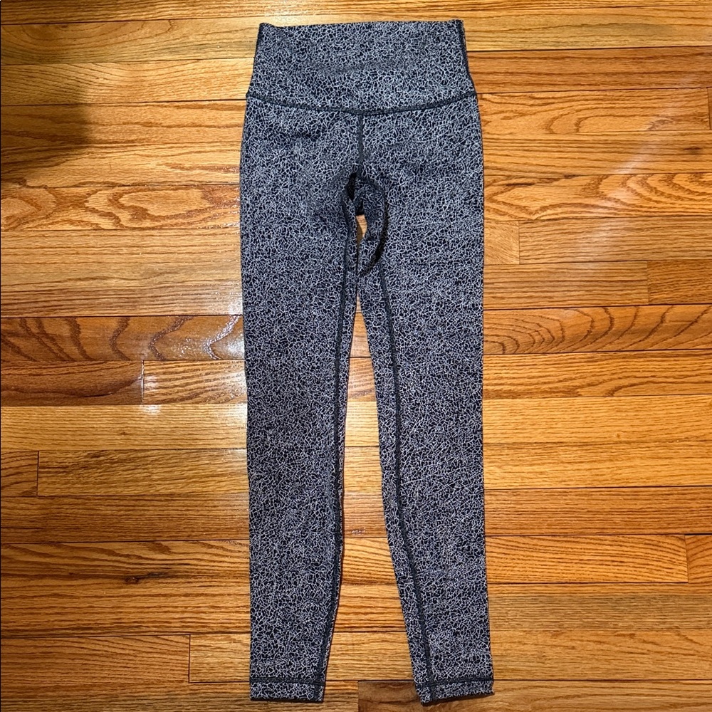 lululemon athletica Black and Gray Leggings